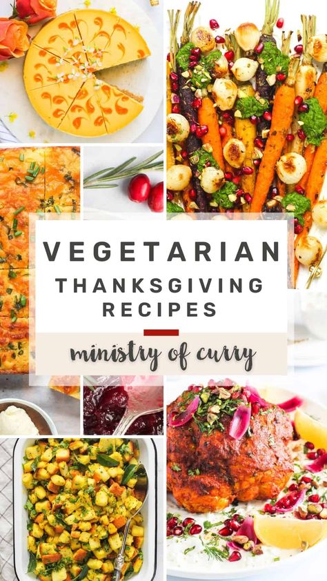 A handy guide with Festive Vegetarian Thanksgiving recipes. From classics to favorites with an Indian twist - there’s something for everyone Easy Thanksgiving Recipes Vegetarian, Vegetarian Friendsgiving Recipes, Thanksgiving Indian Recipes, Vegetarian Protein Thanksgiving, Desi Thanksgiving Recipes, Veg Thanksgiving Recipes, Thanksgiving Vegetarian Sides, Indian Fusion Recipes Vegetarian, Festive Vegetarian Recipes