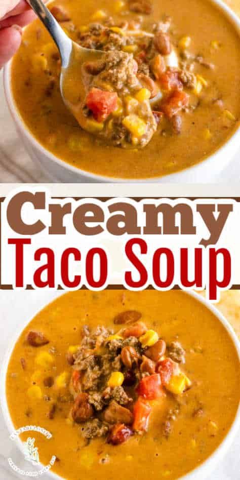 Creamy Taco Soup Recipe, Turkey Soup Crockpot, Corned Beef Soup, Ground Beef Cream Cheese, Creamy Taco Soup, Using Cream Cheese, Taco Soup Recipe Easy, Easy Taco Soup, Taco Soup Crock Pot