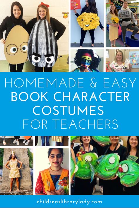 Diy Book Character Costumes, Boys Book Character Costumes, Character Costumes For Teachers, Book Character Costumes For Teachers, Teacher Book Character Costumes, Easy Book Character Costumes, Childrens Book Character Costumes, Story Book Costumes, Character Day Ideas