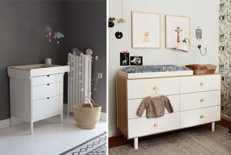 Nursery Changing tables - ideas, tips, brands - Kids Interiors Changing Station Ideas, Nursery Changing Tables, Nursery Changing Table, Change Table, Childrens Rooms, Changing Tables, Baby Nurseries, Baby Changing Tables, Interiors Inspiration