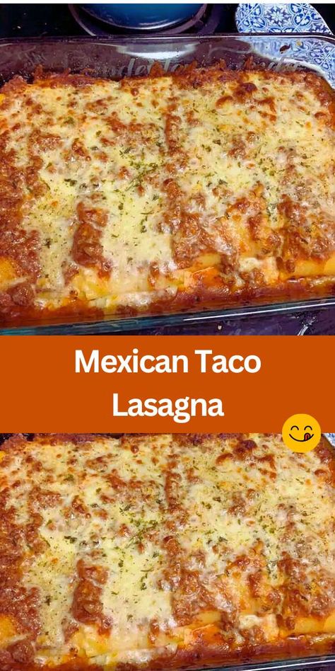 Try this Mexican Taco Lasagna for a quick and easy dinner! This recipe combines layers of soft tortillas, seasoned ground beef, nacho cheese, and diced tomatoes for a flavorful meal. Perfect for family dinners, meal prep, or a weeknight treat. Top with sour cream, guacamole, and cilantro for extra flavor. This dish is sure to be a hit! Mexican Taco Lasagna Recipe, Taco Lasagna With Tortillas, Mexican Taco Lasagna, Mexican Lasagne, Recipes With Diced Tomatoes, Mexican Lasagna Recipe, Taco Lasagna Recipe, Mexican Fajitas, Sausage Hashbrown Breakfast Casserole