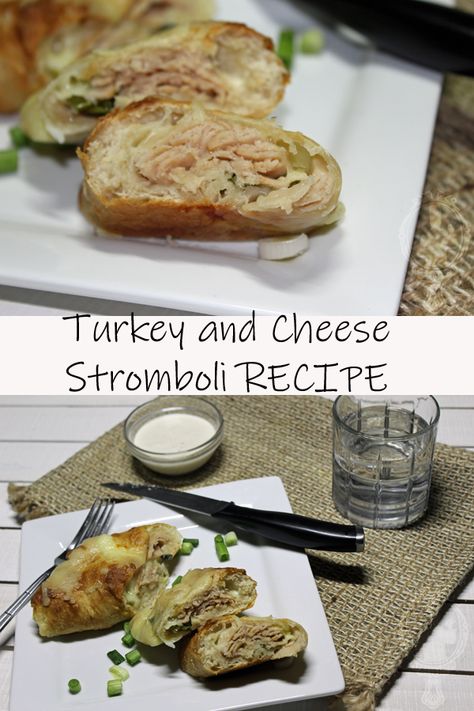 Turkey and Cheese Stromboli – Through the Cooking Glass Turkey Stromboli, Cheese Stromboli Recipe, Cheese Stromboli, Pizza Stromboli, Refrigerated Pizza Dough, Stromboli Recipe, Turkey Cheese, Pecorino Cheese, Italian Cheese