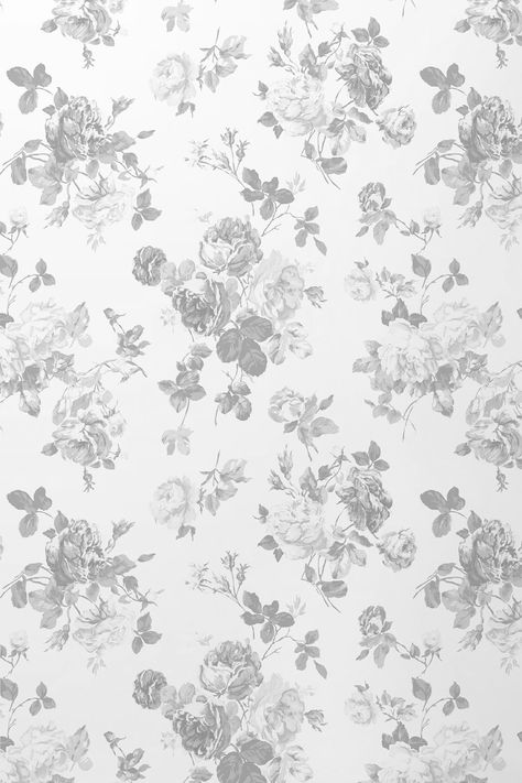 Grey Wallpaper Texture Print Patterns, Black Grey And White Wallpaper, Gray Aesthetic Background, Gray Flowers Wallpaper, Grey Flower Wallpaper, Soft Grey Aesthetic, School Notion, Wallpapers Floral, Wallpaper Off White