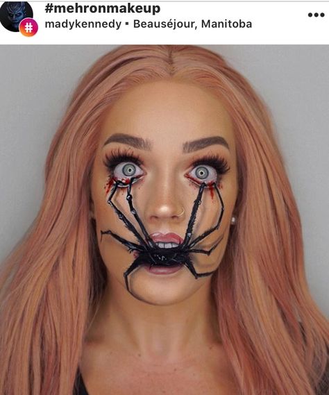 Makeup Looks Ideas, Spider Makeup, Makeup For Halloween, Eyelash Perm Kit, Beauty Formulas, Halloween Makeup Inspiration, Natural Lipstick, The Best Makeup, Best Mascara