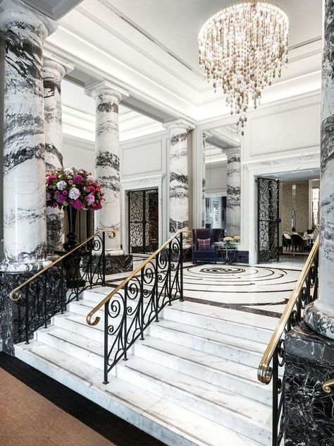 Why This Luxury London Hotel Needs To Be On Your Spring Bucket List Langham Hotel London, Luxury Hotels Interior, Luxury Hotel Design, Langham Hotel, Soho Hotel, London Hotel, Grand Hall, Luxury London, Hotel Interior Design