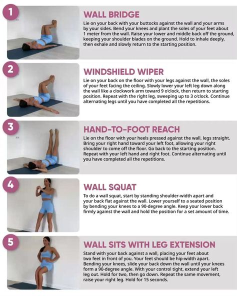 28 Day Wall Pilates, Wall Pilates Workout, Wall Yoga, Pilates Workout Plan, Wall Pilates, Pilates Challenge, Pilates Workout Routine, Wall Workout, Healthy Goals