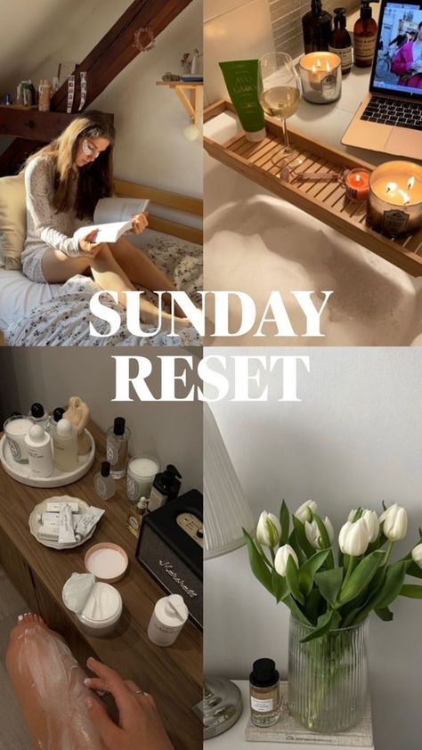 Need some Sunday reset ideas? This post shares with you 17 Sunday reset and relax ideas you can do today and everyday. Self-care | self-love | how to love yourself l collage | that girl aesthetic | glow up | mood | sunday vibes Relax Ideas, Reset Ideas, Sunday Rest, Evening Yoga, Sunday Planning, Sunday Reset, Sunday Inspiration, How To Love Yourself, Weekly Routine