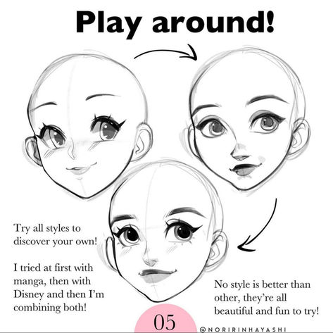 How To Draw Face Cartoon Style, Cute Face Reference Drawing, Round Face Art Reference, Oc Face Reference, Downward Smile Drawing, Stylized Eyes Drawing Reference, Female Drawing Reference Face, Face Poses Reference Drawing, Drawing Reference Poses Face