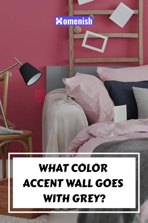 Accent walls are a great way to easily bring style and character to a room. If you you like to incorporate grey with your current accent wall, read on to find out what the best color accent walls to use. Light Grey Room, Color Accent Wall, Colours That Go With Grey, Gold Accent Wall, Red Accent Wall, Pink Accent Walls, Yellow Accent Walls, Grey Accent Wall, Green Accent Walls