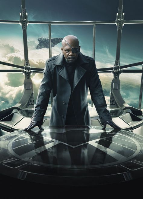 He runs the world. Nick Fury Marvel, Marvel Bunch, Marvel Wallpaper Hd, Best Avenger, Dc Comics Wallpaper, Captain America Winter Soldier, Marvel Photo, Marvel Posters, Nick Fury