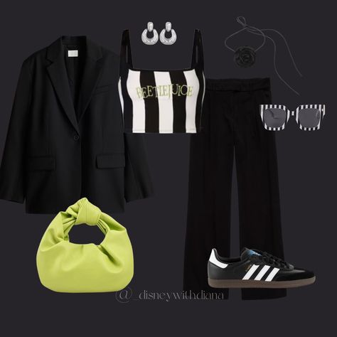 Beetlejuice, Beetlejuice, Beetlejuice! 🖤 A classic favorite in my household, I had to share these outfits inspired by the iconic movie ! Who is going to the see Beetlejuice Beetlejuice this weekend?! 😛🤍 Beetlejuice Outfit Ideas Women, Beetlejuice Inspired Outfit Lydia, Beetlejuice Outfit Inspiration, Beetle Juice Inspired Outfit, Beetlejuice Aesthetic Outfit, Beetlejuice Outfit Ideas, Beetlejuice Inspired Outfit, Beetlejuice Outfits, Juice Aesthetic