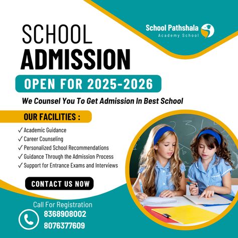 School Admission is open for the session 2025, Anyone interested please contact: 9999156468

#schools #school #schooladmission #delhischol Admission Open, School Admissions, Career Counseling, Entrance Exam, School Fun, Counseling, Quick Saves