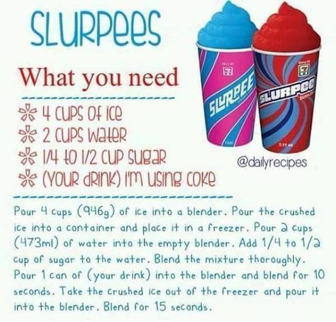 MYO: Slurpees | Starbucks recipes, Starbucks drinks recipes, Slushie recipe Magic Bullet Recipes, Weight Watcher Smoothies, Banana Apple Smoothie, Slushie Recipe, Orange Julius, Healthy Eating Breakfast, Diy Drinks, Protein Shake Recipes, Milkshake Recipes