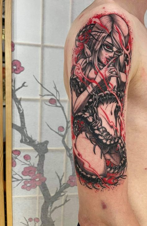 Rize Tokyo Ghoul Tattoo, Tokyo Ghoul Tattoo Designs, Tokyo Ghoul Tattoo Ideas, Rize Tokyo Ghoul, Tokyo Ghoul Tattoo, Tokyo Ghoul Rize, Delicate Flower Tattoo, Angel Sketch, Japanese Tattoos For Men