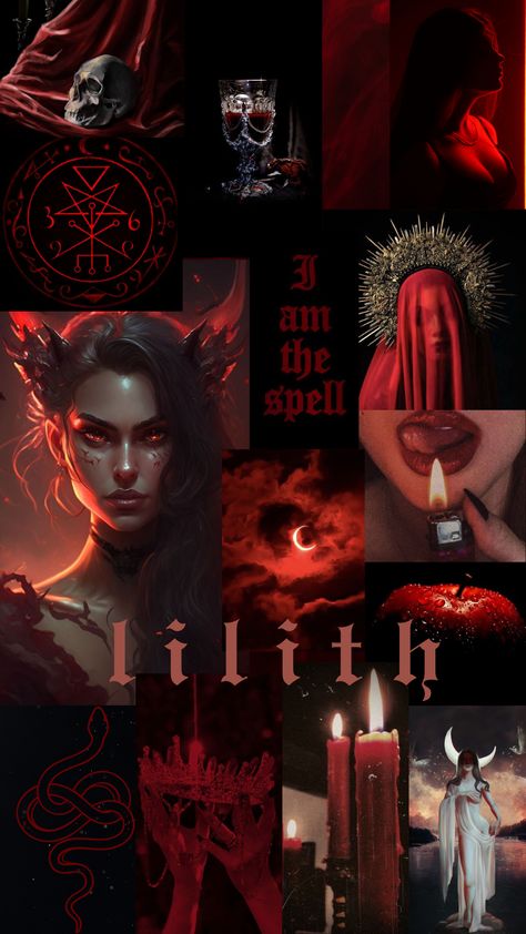 2d Wallpaper Iphone, Lilith Background, Mother Aesthetic Wallpaper, Mother Lilith, Lilith Aesthetic, Lilith Symbol, Goddess Lilith, Demon Symbols, Witch Wallpaper