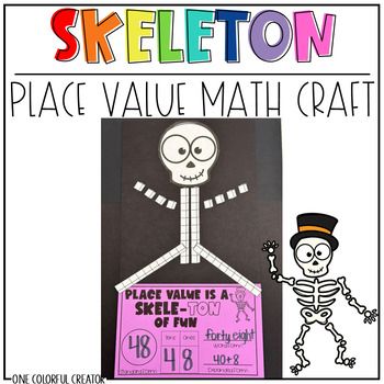 Place Value Halloween Craft, Math Halloween Craft, October Math Bulletin Boards, Fall Place Value Craft, Fall 2nd Grade Activities, 2nd Grade Math Crafts, Second Grade Fall Crafts, Halloween Place Value, Fall Math Bulletin Board Ideas