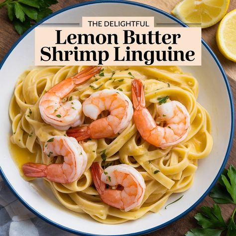 Delicious Lemon Butter Shrimp Linguine recipe with succulent shrimp, tangy lemon, and rich butter sauce over al dente linguine noodles. see more/recipe by clicking the pin. Shrimp Linguine Recipe, Lemon Butter Shrimp, Grilled Chicken Pasta, Shrimp Linguine, Stuffed Shells Ricotta, Linguine Recipes, Ravioli Pasta, Roasted Red Pepper Pasta, Red Pepper Pasta