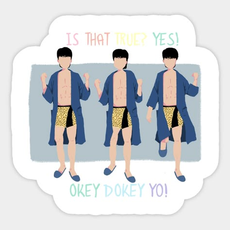 Okey Dokey Yo, Okey Dokey, Printable Journal Cards, Doctor Stickers, Preppy Stickers, Bullet Journal Mood Tracker Ideas, Seo Jun, Diy Clothes Design, Seo Joon