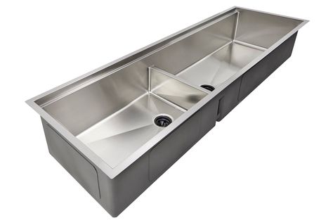 Double Bowl Sinks | Undermount Kitchen Sink - Create Good Sinks Kitchen Sink Drainboard, Ledge Kitchen Sinks, Workstation Sink, Drainboard Sink, Deep Sink, Kitchen Sink Design, Double Bowl Kitchen Sink, Bowl Kitchen Sink, Double Bowl Sink