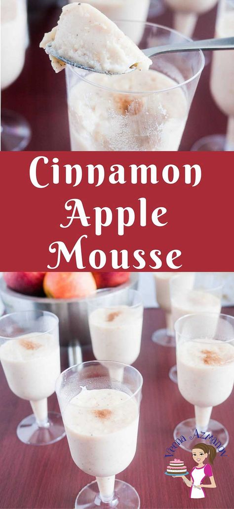 Cinnamon Apple Mouse Recipe by Veena Azmanov Apple Mousse, Mouse Recipes, Delight Recipes, Apple Mouse, Exotic Recipes, Bakers Delight, Apple And Cinnamon, Apple Dessert, Sweet Dips