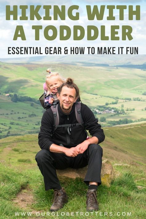 How to go hiking witha toddler - and make it fun! Our tips and hacks to keep little legs motivated and how to carry your tot if they get tired. Baby steps to taking on longer trails with your kids | Hiking with toddler | toddler travel tips | Our Globetrotters Adventurous Family Travel Hiking With Toddlers, Toddler Hiking Outfit, Adventurous Family, Kids Hiking, Hot Weather Outfits, Toddler Outdoor, Spring Hiking, Hiking Pack, Summer Hiking Outfit