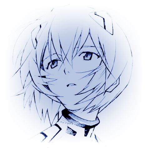 Rei Ayanami Icon, Icon Widget, Rei Ayanami, Blue