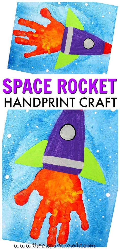 Blast Off Preschool Crafts, Preschool Craft Ideas Easy, Rocket Craft For Toddlers, Rocket Art For Kids, Fun Crafts For Kindergarteners, Solar System Arts And Crafts, Science Arts And Crafts For Kids, Space Kindergarten Activities, Rocket Crafts For Kids