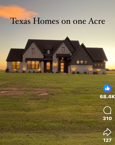 Texas Homes Exterior, Big Farm, Texas Homes, Dream House Plans, House Plans, Dream House, Farmhouse, Exterior