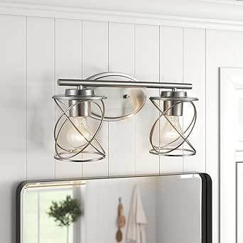 Farmhouse Wall Lights, Bathroom Light Fixtures Over Mirror, Mirror Farmhouse, Bathroom Vanity Lights, Vanity Lights Bathroom, Lights Bathroom, Bathroom Light, Vanity Lights, Bathroom Light Fixtures