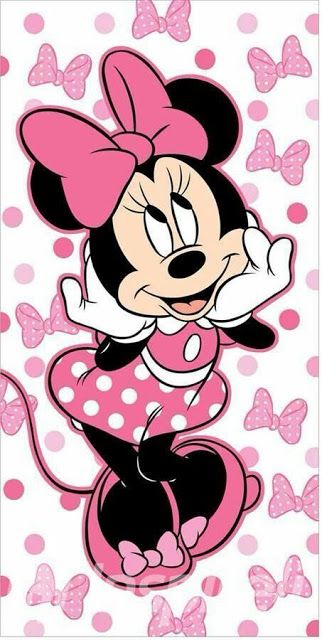 FONDOS DE PANTALLA MINNIE - FONDOS DE PANTALLA PARA TU CELULAR A Cartoon, Minnie Mouse, Polka Dots, Dots, Disney, Pink, White