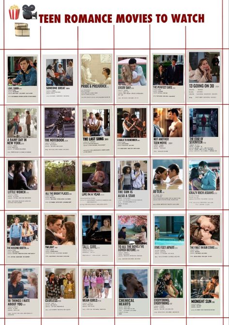 90 Romantic Movies, Cute Romcoms To Watch, Romance Movies Teenage, Date Movies List, Must Watch Movies List Romance, 90 Movies List, Aesthetic Movies List, Romance Movies On Netflix To Watch, Netflix Films To Watch Romantic