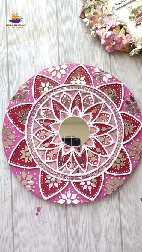 Craft Room Storage Solutions: Maximize Space and Creativity Ramdan Mubarak, Paper Flowers Easy, Mirror Canvas Art, Painted Mirror Art, Mosaic Art Diy, Diy Paper Flowers, Diy Crafts Love, Flowers Easy, Mirror Crafts