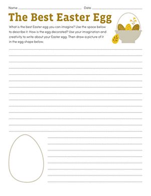 Easter Writing Prompts | Education.com Easter Writing Prompts, Easter Writing, Creative Writing Worksheets, Ixl Learning, Easter Worksheets, Multiplication Activities, 4th Grade Writing, Third Grade Reading, Narrative Writing