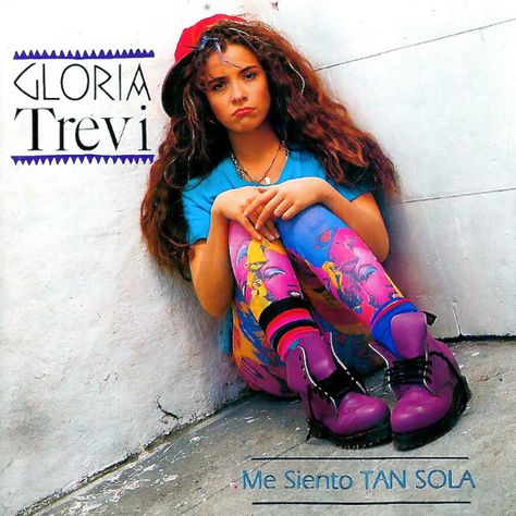 Gloria Trevi-Me Siento Tan Sola 1992 90s Girl Bands, Gloria Trevi, Preteen Fashion, Listen To Me, Selena Quintanilla, Doc Marten Oxford, Digital Music, To Listen, Model Photography