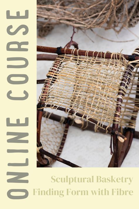 Create for your home! Enjoy our online course Sculptural Basketry - Finding Form with Fibre, and learn how to turn vines, branches and leaves into beautiful art works for your home 😍🍂 #home #basketweaving #art #diy #plants #garden Sculptural Basketry, Dye Paper, Craft Projects For Adults, Fiber Sculpture, Projects For Adults, Plant Fibres, Fibre Art, Diy Plants, Plants Garden