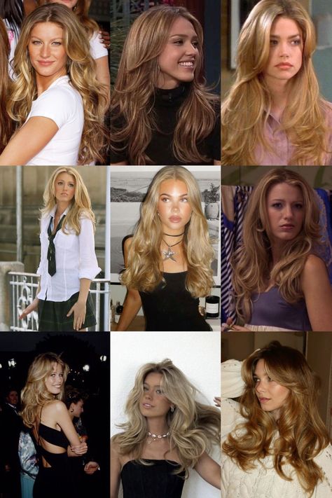 Hair Inspiration Long, Hairstyles For Layered Hair, Blonde Hair Inspiration, Blowout Hair, 90s Hairstyles, Hair Stylies, Penteado Cabelo Curto, Hair Stylist Life, Long Layered Hair