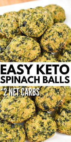 Easy Keto Spinach Balls - These keto spinach balls only have 2g net carbs in 4 balls. They are cheesy, crispy, and tasty! The perfect low carb side dish, Thanksgiving appetizer or even as a post-workout snack. #keto #Ketorecipes #ketodiet #Ketospinachballs #lowcarbappetizer #spinachballs #thanksgivingappetizer #appetizer #healthysnacks #food #recipes Keto Low Carb Appetizers, Side Dish Thanksgiving, Spinach Appetizers, Stylish Cravings, Keto Spinach, Low Carb Side Dish, Spinach Balls, Low Carb Side, Thanksgiving Appetizer