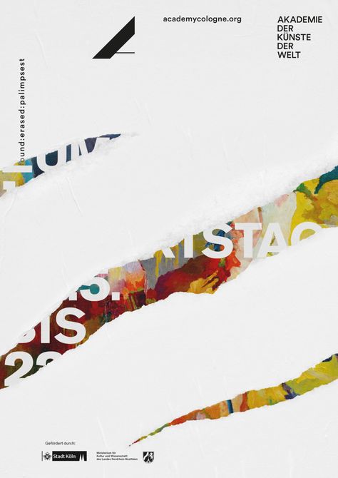 Cultural Design, Graphic Posters, Museum Poster, Cologne Germany, Design Office, Reveal Ideas, Creative Posters, New Poster, Exhibition Poster