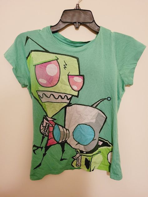 Invader Zim Clothes, Emo Nostalgia, Scene Rave, Diesel Belt, Scene Clothes, Girl Boxers, Scene Shirt, Cartoon Clothes, Scene Accessories