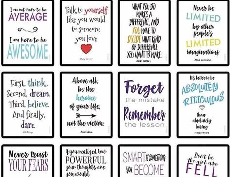 Inspirational Quotes Positive For Kids, Kids Positive Quotes, Inspiring Quotes For Kids, Bible Quotes For Teens, Words Of Encouragement For Kids, Encouragement Printables, Encouraging Bible Quotes, Quote Jar, Printable Motivational Quotes