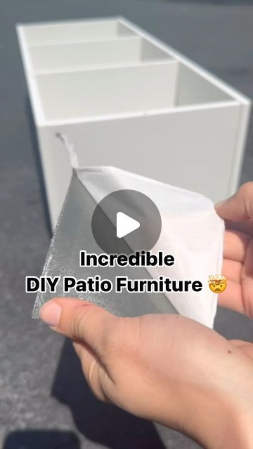 Diy Patio Couch Cheap, Ikea Patio Hacks, Patio Storage Ideas Diy, Outdoor Ikea Hacks, Diy Outdoor Patio Decor, Diy Deck Decor Ideas On A Budget, Renter Friendly Outdoor Upgrades, Patio Diy Decor, Patio Decorations