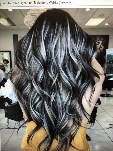 Brown Balayage On Black Hair, Balayage On Black Hair, Best Haircuts For Women, Best Haircuts, Dark Hair With Highlights, Silver Hair Color, Blending Gray Hair, Gray Hair Highlights, Brown Balayage