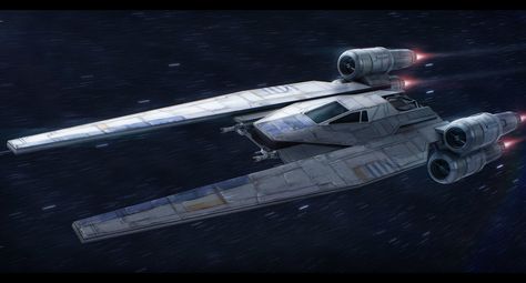 Star Wars Rogue One U-Wing by AdamKop on DeviantArt U Wing, John 117, Futuristic Space, Star Wars Vehicles, Galactic Republic, Sci Fi Ships, Rogue One, Star Wars Rpg, Star Wars Ships