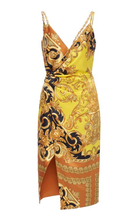 Printed Wrap Silk Dress by VERSACE for Preorder on Moda Operandi Versace Print, Versace Style, Versace Fashion, Versace Dress, Versace Outfit, Donatella Versace, Most Beautiful Dresses, Beauty Dress, Printed Silk