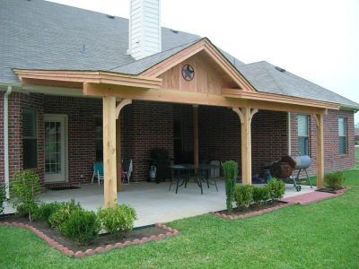 William has wanted to put a roof over our deck for a while. this ... Covered Patio Design, Porch Addition, Building A Porch, Porch Roof, Casa Country, Patio Cover, Backyard Porch, Patio Roof, House With Porch