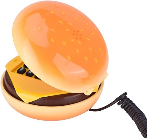 Hamburger Phone, Burger Phone, House Phone, Maximalist Home Decor, Phone Gift, Phone Humor, Maximalist Home, Funny Phone, Telephone Accessories