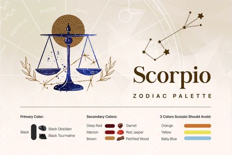 Discover The Lucky Colors that Represent Scorpio Zodiac Sign Scorpio Colors, Scorpio Mc, Scorpio Party, Scorpio Zodiac Sign Symbol, Scorpio Zodiac Star Constellation, Scorpio Zodiac Symbol, Scorpio Color, Scorpio Zodiac Poster, Star Sign Scorpio