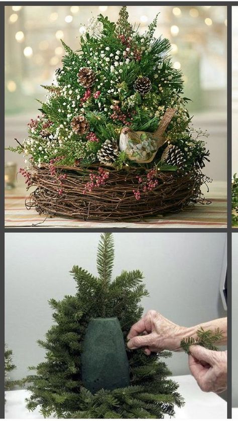 Christmas Flower Arrangements, Country Christmas Decorations, Diy Christmas Wreaths, Christmas Centerpieces Diy, Front Porch Christmas Decor Ideas, Porch Christmas Decor Ideas, Porch Christmas Decor, Front Porch Christmas, Christmas Decor Ideas Diy