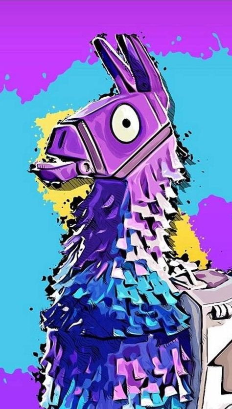 Llama, Fortnite, Computer, Wallpapers, Iphone, Purple, Blue