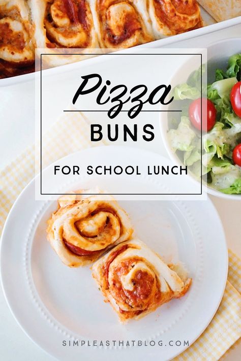 Simple Pizza Buns Recipe - Perfect for School Lunches Pizza Buns Recipe, Simple Pizza, Pizza Buns, Pizza Roll, Easy Homemade Pizza, Pizza Ingredients, Easy Pizza, Bun Recipe, Cinnamon Buns